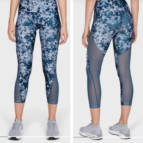 Under Armour Women's HeatGear Print Ankle Crop Small - Picture 1 of 9